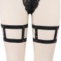 2017 Womens Leg Harness Garter Pair Black Stocking Suspender Belt Harajuku Sock Elastic Thigh Bondag