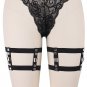 2017 Womens Leg Harness Garter Pair Black Stocking Suspender Belt Harajuku Sock Elastic Thigh Bondag