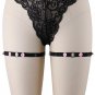 Pentagram Garter Goth Punk heart Women Leg Garter Black Stocking Suspender Belt Soft Elastic Thigh B