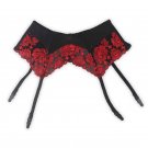 New Lingeries Extra/Plus size women/female Embroidery Floral Metal Clip/Buckles Sexy Garter Belts fo