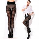 LIMSISNIW Fashion Design Fake Stockings Women Fishnet Tights Striped Ladies Slim Look Black Tatoo Ny