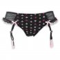 Plus size Removable straps gauze Black women/female sexy Garters Belts for Stockings, Metal clip/buc