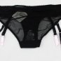 Plus size Removable straps gauze Black women/female sexy Garters Belts for Stockings, Metal clip/buc
