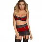 Sexy Lingerie 2017 Sexy Body Harness Bra Thong Skirt Lace Bridal Garter Belts Underwear Suspender Be