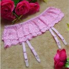 Women Sexy Lingerie Female Underwear Transparent Lace Double Garter Skirt Network Stockings Slip Gar