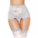 Women High Waist Lace Garter Belt Mesh Sexy Suspender Belt Temptation Lingerie Wedding Garter For St