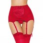 Women High Waist Lace Garter Belt Mesh Sexy Suspender Belt Temptation Lingerie Wedding Garter For St