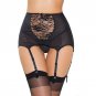Women High Waist Lace Garter Belt Mesh Sexy Suspender Belt Temptation Lingerie Wedding Garter For St