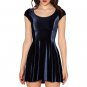 Lowest price VELVET BLACK EVIL CHEERLEADER 2.0 Women Clothing Velvet Skater Dess Winter Dresses Vint