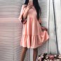 New Design 2017 Women Dress Sexy Half Sleeve A Line Club Party Mini Dress O Neck Lace Patchwork Ruff