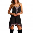 Summer Dress 2017 Fashion Women Sexy Sleeveless O-Neck Party Print Beach Mini Dress Famale Short Clo