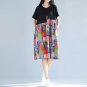 Women Cotton Linen Dresses 2017 Loose Bohemian Vintage Summer Dress Beach Holiday Baggy Robe Casual