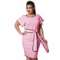 Women Elegant Dresses 2017 Summer Spring O-neck Knee-Length Patchwork Casual Sashes Dress Party Dres