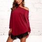 2017 Autumn Women Mini Dress Asymmetric Hem Long Shirt Dresses Tassel Loose Casual Fashion Vestidos