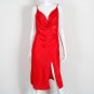 2017 new autumn dress woman flounced down low collar loose solid dress deep V collar sexy party dres