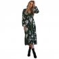 Womens Ladies 2017 New Arrival Autumn Dress Boho Dress Printed V Neck Floral Casual Beach Party Mid-
