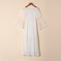 Women Sexy Lace Maxi Long Dress 2017 Ladies Slash Neck Off Shoulder Flare Sleeve Patchwork Beach Par