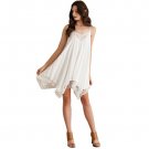 Women summer Beach Dresses Fashion Party Sling Sleeveless Lace Short Mini Dress vestido de festa