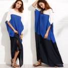 Women Vintage Summer Beach Long Cotton Dress 2017 Crew Neck Retro Kaftan Maxi Dresses Fashion Casual