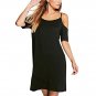 2017 Sexy Off Shouder Summer Dress Women Ladies Casual Solid Round Neck Short Sleeve Shift Straight