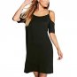 2017 Sexy Off Shouder Summer Dress Women Ladies Casual Solid Round Neck Short Sleeve Shift Straight
