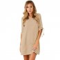 Half Sleeve Autumn Dress Women Sexy Solid Bowknot Sleeves Cocktail Mini Dress High Quality Short Dre