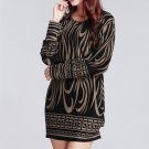 L-5XL new 2017 winter autumn women casual  long sleeve mini dress plus size loose fashion dresses  t
