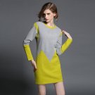 Spring fashion brand Women\'s was thin woolen dress Europe and America high-quanlity stitching big s