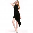 New Fashion Dress Sexy Sleeveless Gradient Elegant Asymetric Hem Women Dresses 88 FS99