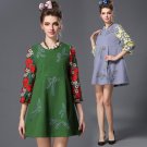 Extra Plus Size 4XL 5XL Women Dress Clothing 2015 Brand Fashion Woman Fall Winter Dresses Casual Hol
