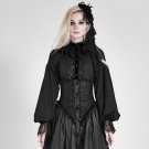 2017 fall winter Punk Gothic GOTHIC Lolita LOLITA Lantern Sleeve Black Retro shirt blouse