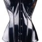 X Sexy Black PVC Vinyl Gothic corset Black Burlesque Lingerie Bustier lingerie Steampunk Overbust s