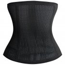 Latex Rubber Waist Body Corset Body Shaper Abdominal Belt BK/L