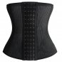 Latex Rubber Waist Body Corset Body Shaper Abdominal Belt BK/L