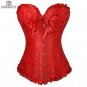 Women Sexy Burlesque Overbust Corset Bustier Top With Mini TuTu Skirt Fancy Dresses Costume Sexy Got