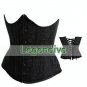 MOONIGHT Sexy Underbust Brocade Gothic Corsets And Bustiers Corselet Waist Corset Plus Size SML XL 2