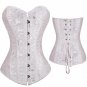 Embroidery Sexy Boned Waist Trainer Brocade Corsets And Bustiers Lace Up Corselet Gothic Plus Size S