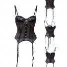 Gothic Sexy Corset with Lace Steampunk Striped Gothic Corset Boned Lace Up Bustiers For Women