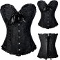 Sexy Steampunk Corset Waist Trainer Halter Corset Overbust Gothic Striped Corsets And Bustiers Burle