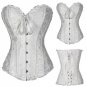 Sexy Steampunk Corset Waist Trainer Halter Corset Overbust Gothic Striped Corsets And Bustiers Burle