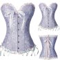 Sexy Steampunk Corset Waist Trainer Halter Corset Overbust Gothic Striped Corsets And Bustiers Burle