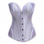 White gothic corset espartilhos corset corselet latex waist trainer corpetes e espartilhos para fest