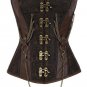 Faux Leather Lace Up corpetes e espartilhos Corset trimming Overbust Gothic Corset Womens Steampunk