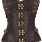 Faux Leather Lace Up corpetes e espartilhos Corset trimming Overbust Gothic Corset Womens Steampunk