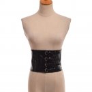 Women Sexy Steampunk Corset Gothic Quadruple Buttons Punk Black Waistband Belt