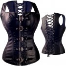 Waist trainer corsets Leather steampunk Cool firm Tops corselet gothic clothing sexy lingerie slimmi