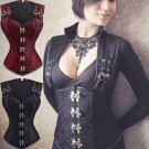 New waist trainer corset Leather steampunk corselet gothic clothing sexy lingerie slimming party cor