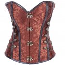 Gothic Steampunk Corsets Women\'s Lace Up Back Spiral Steel Boned Waist Trainer Shaper bustier Top p