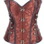Gothic Steampunk Corsets Women\'s Lace Up Back Spiral Steel Boned Waist Trainer Shaper bustier Top p