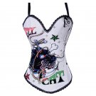 Gothic clothing overbust corset steampunk corsets and bustiers plus size waist Trainer corset corpet